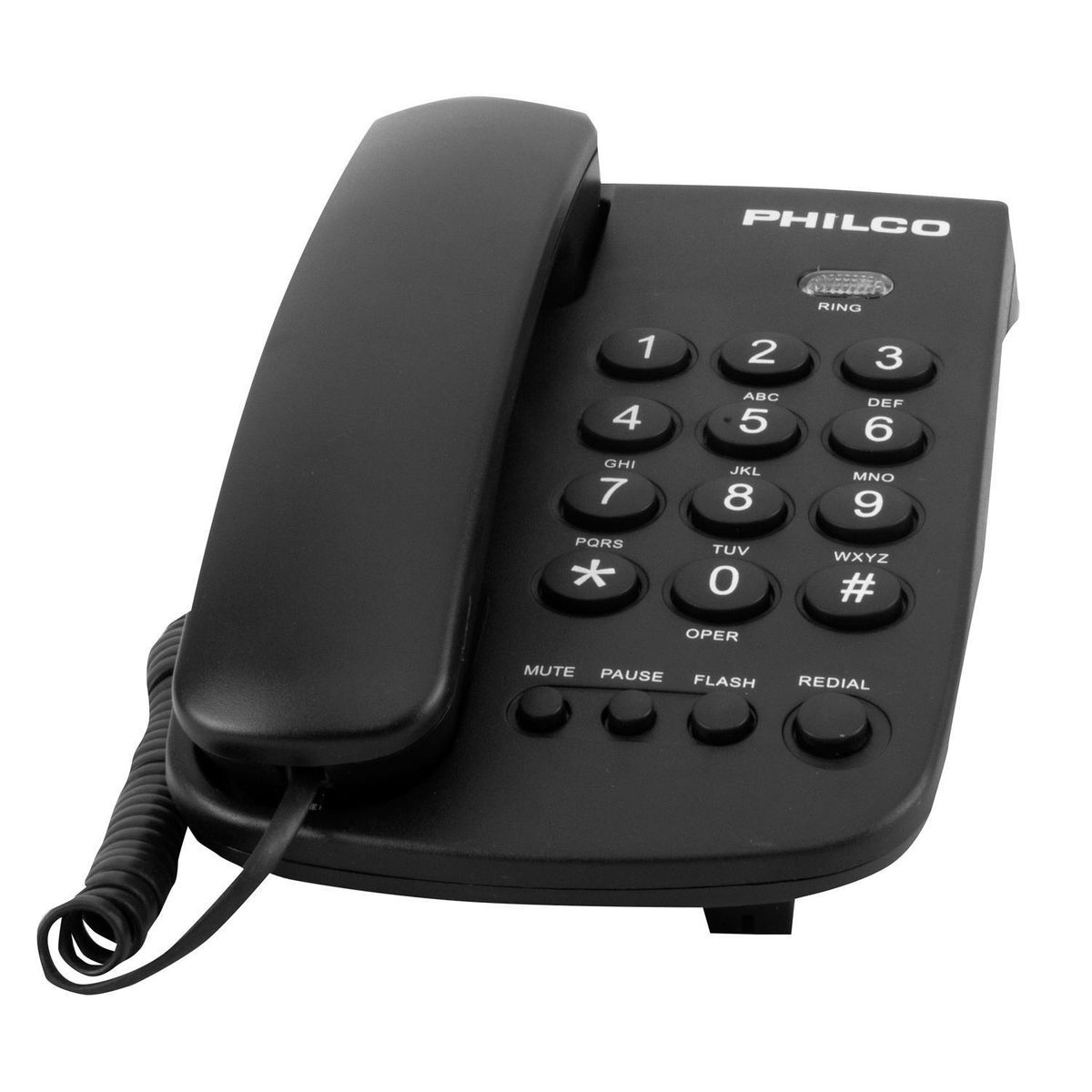 PHILCO - Teléfono de sobremesa negro