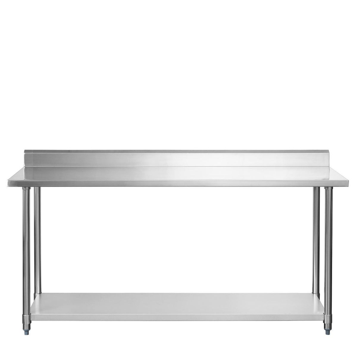 VENTUS - Meson de trabajo Mural con repisa inferior Eco 60x180 cm de Acero Inoxidable Inox