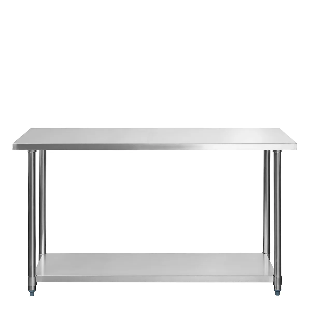 VENTUS - Meson de trabajo Central con repisa inferior Eco 60x150 cm de Acero Inoxidable Inox