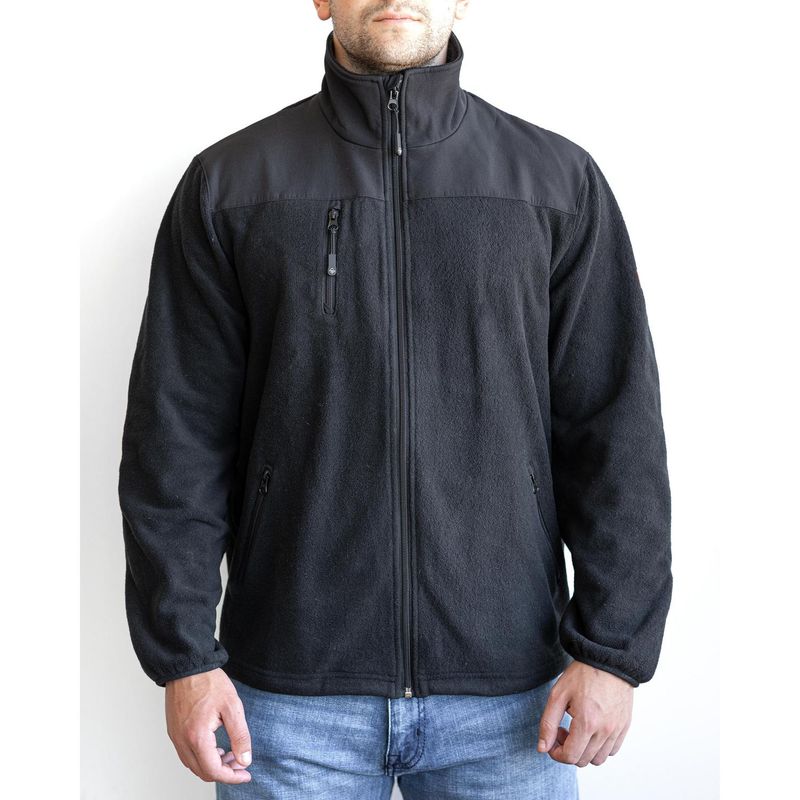 TOPSAFE - Chaqueta Polar Premiun Térmica Hombre Negra T. M