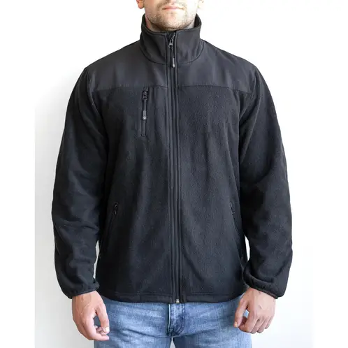 TOPSAFE - Chaqueta Polar Premiun Térmica Hombre Negra T. S