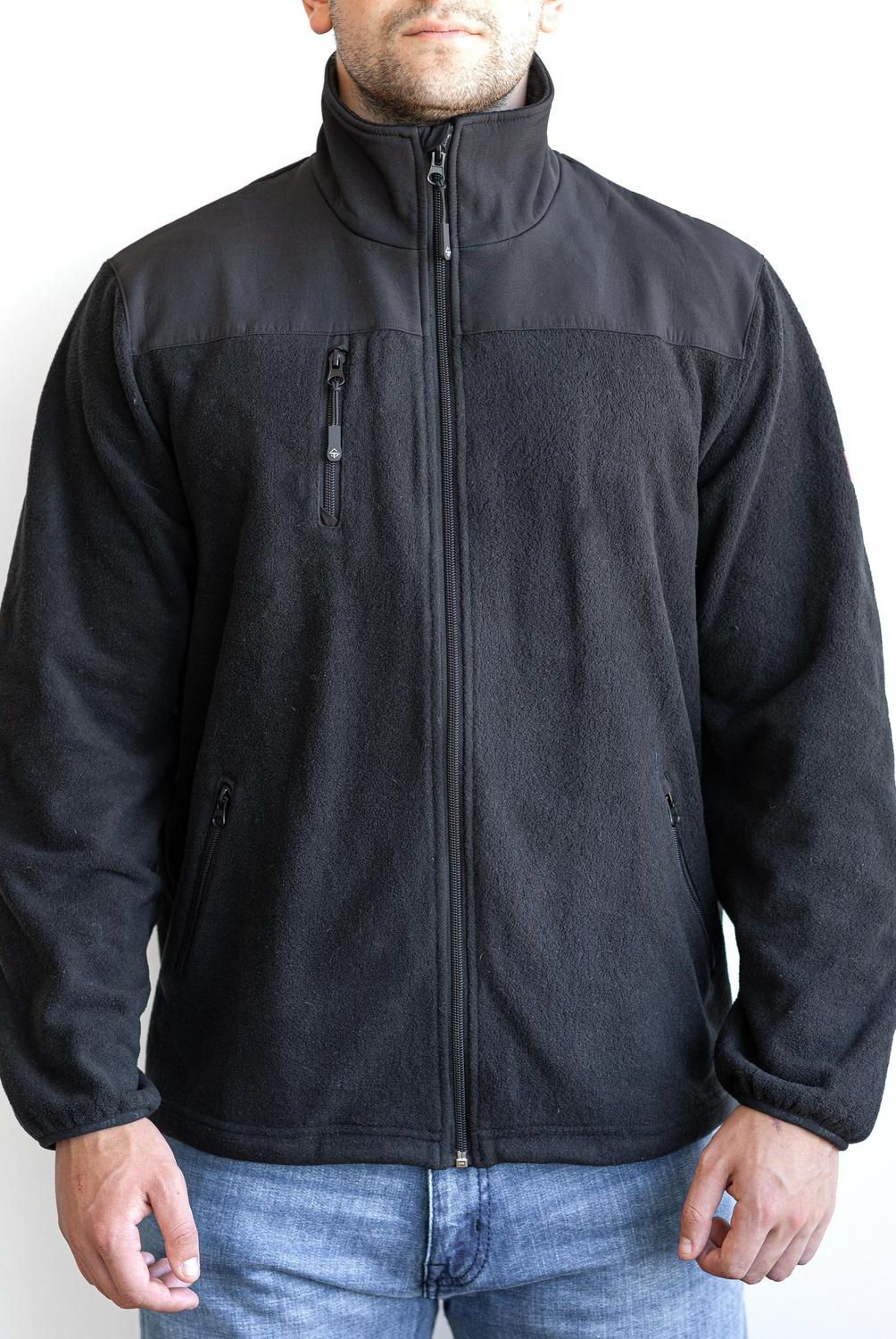 TOPSAFE - Chaqueta Polar Premiun Térmica Hombre Negra T. L