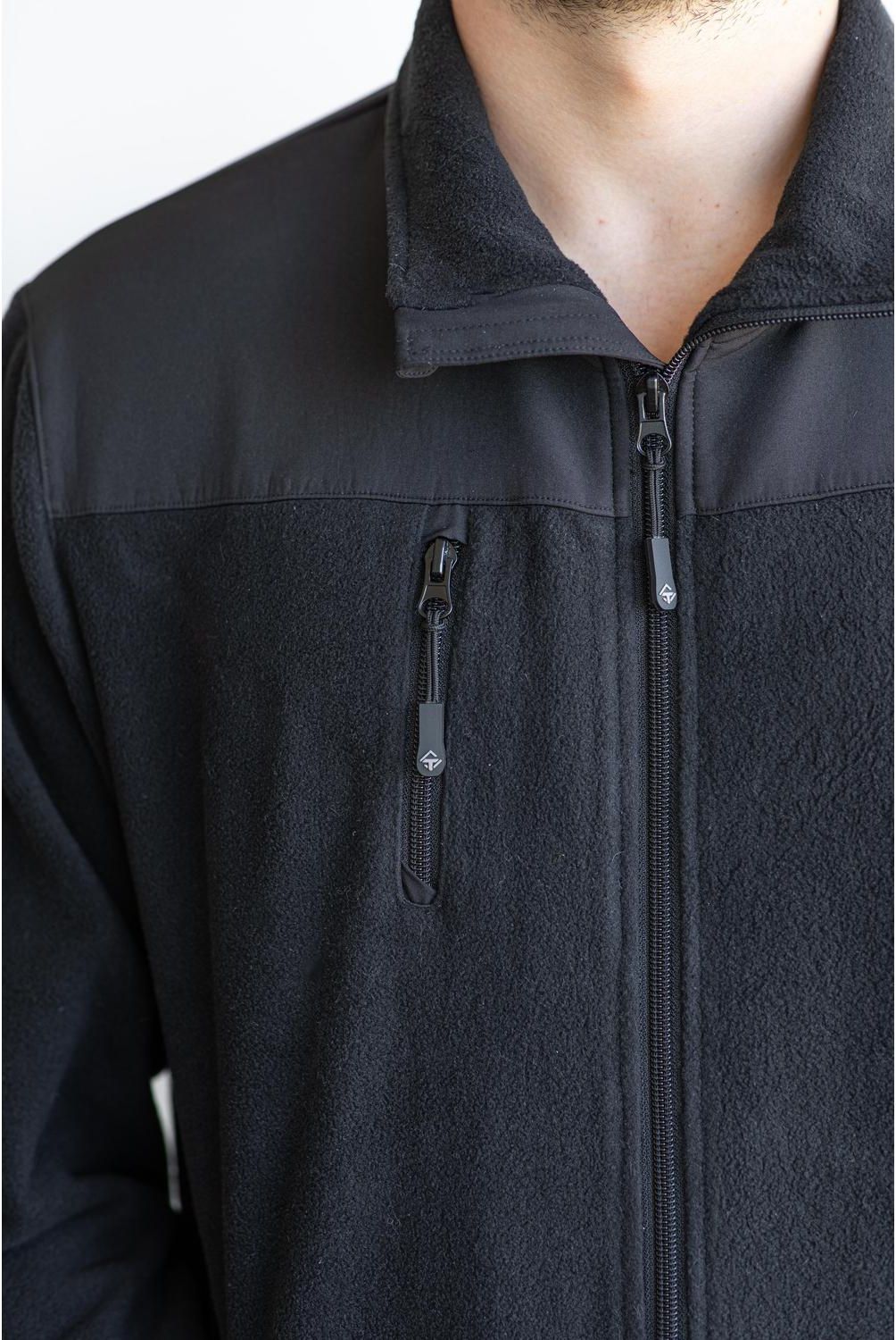 TOPSAFE - Chaqueta Polar Premiun Térmica Hombre Negra T. L