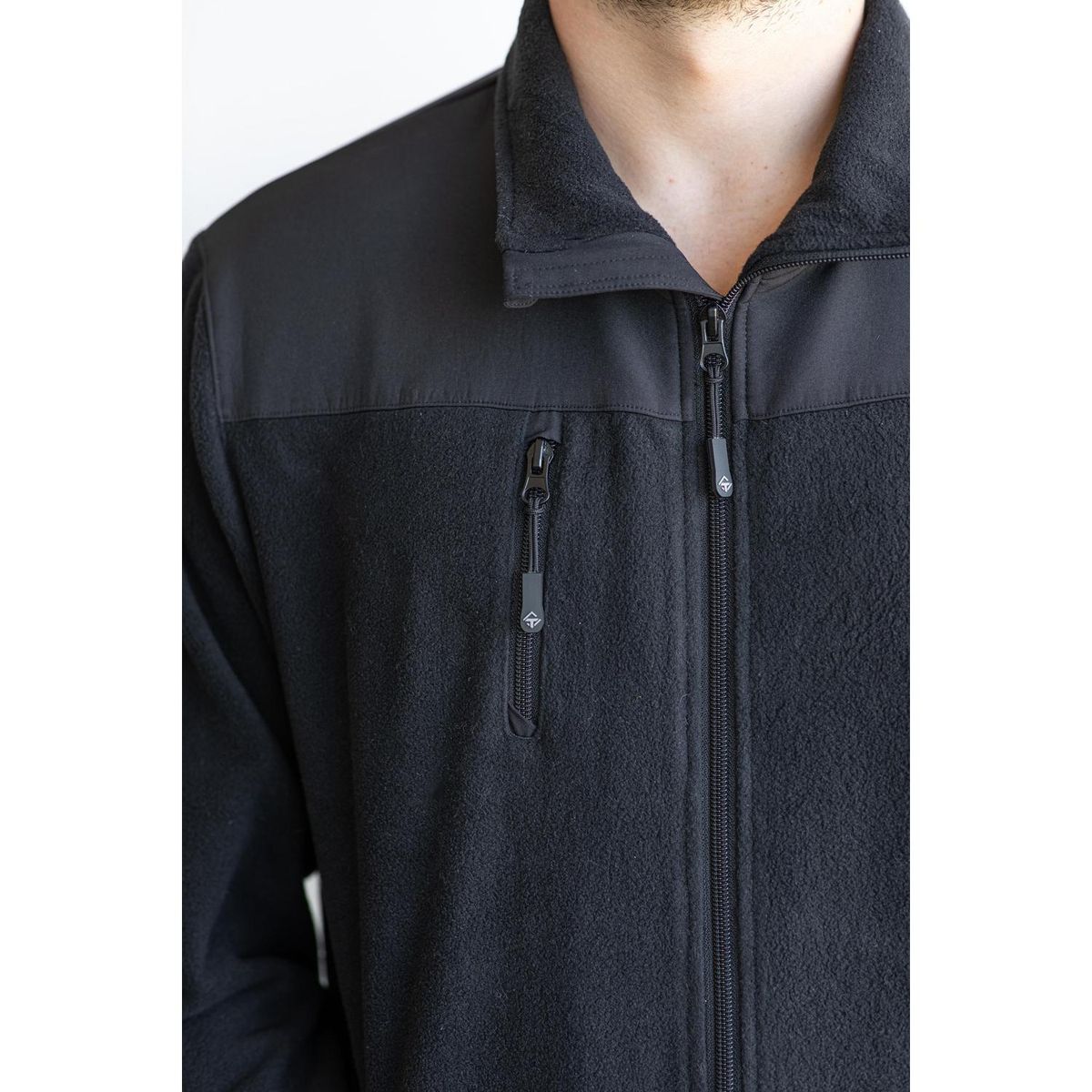 TOPSAFE - Chaqueta Polar Premiun Térmica Hombre Negra T. L