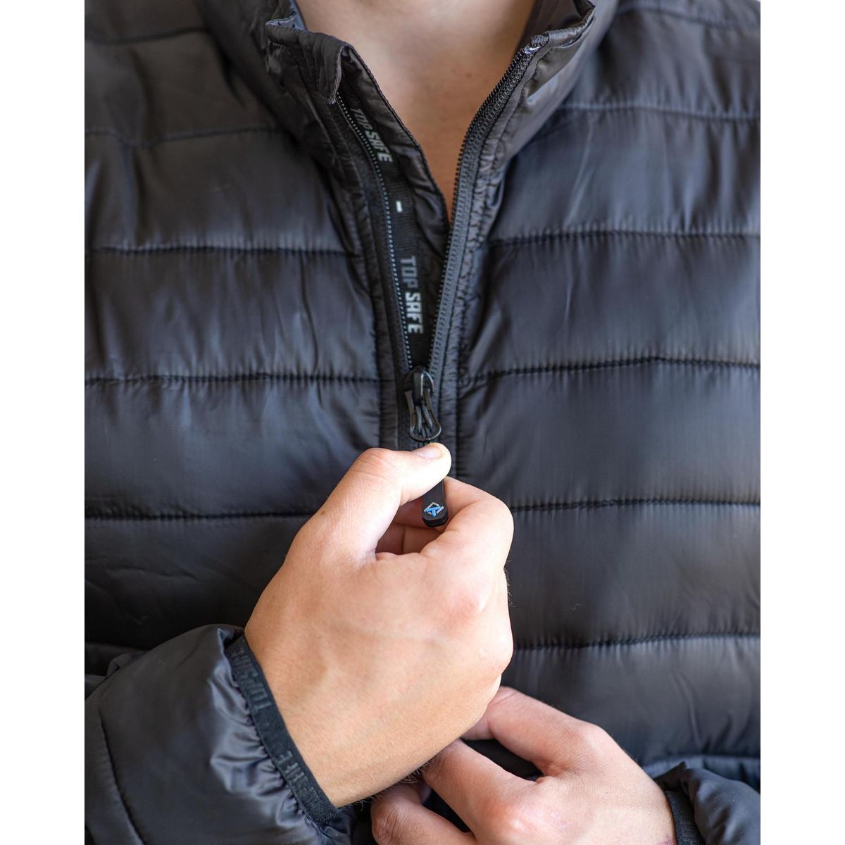 TOPSAFE - Parka Térmica Negra Talla M