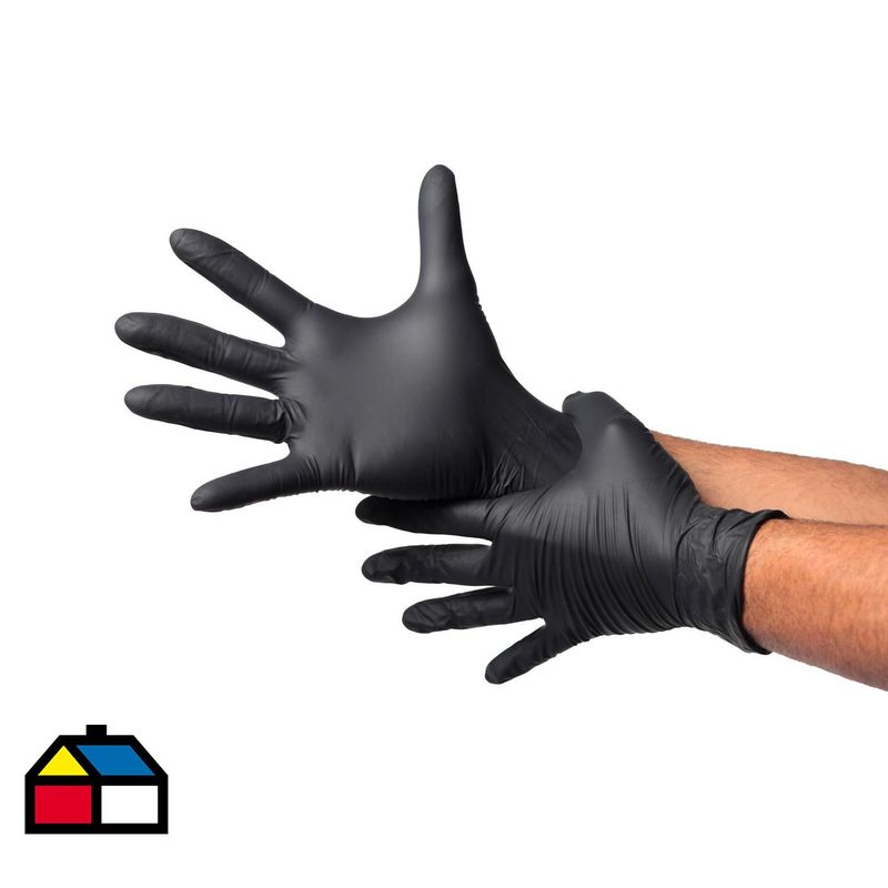 TOPSAFE - Guante Nitrilo Negro 3,5gr T.S