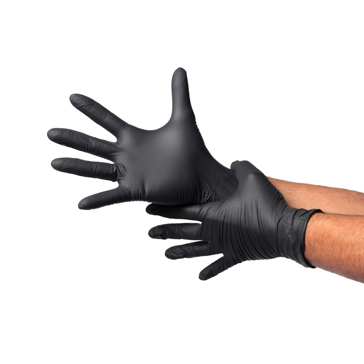 TOPSAFE - Guante de Nitrilo S Negro