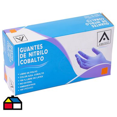 Guante Nitrilo Protect Cobalto T. M