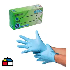 TOPSAFE - Guante Alto Riesgo de Nitrilo XL Azul
