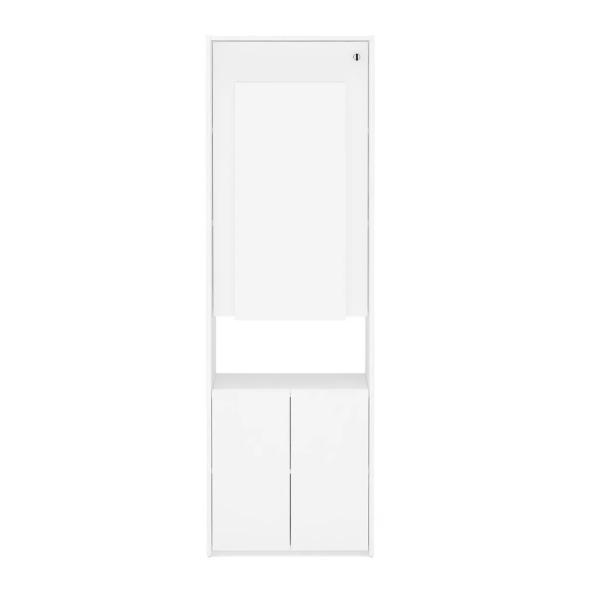 VEKKAHOME - Mesa de Cocina Plegable Blanco 113x53x167 cm