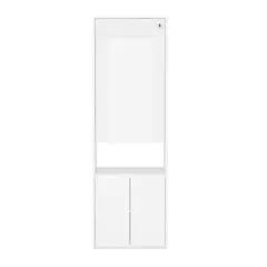 VEKKAHOME - Mesa de Cocina Plegable Blanco 113x53x167 cm