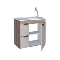 Vanitorio Aéreo Margarida Café 64x57x36 cm