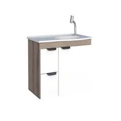 VEKKAHOME - Vanitorio Aéreo Margarida Blanco 36x57x64 cm