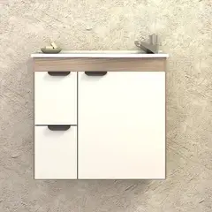 VEKKAHOME - Vanitorio Aéreo Margarida Blanco 36x57x64 cm