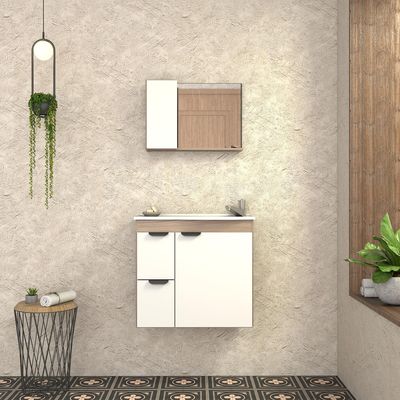 Imagen 2 del producto Vanitorio Aéreo Margarida Blanco 36x57x64 cm