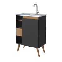 Vanitorio Lotus Negro 63x90x37 cm