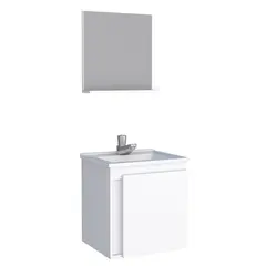 VEKKAHOME - Vanitorio Aéreo Onix Blanco 41x42x36 cm
