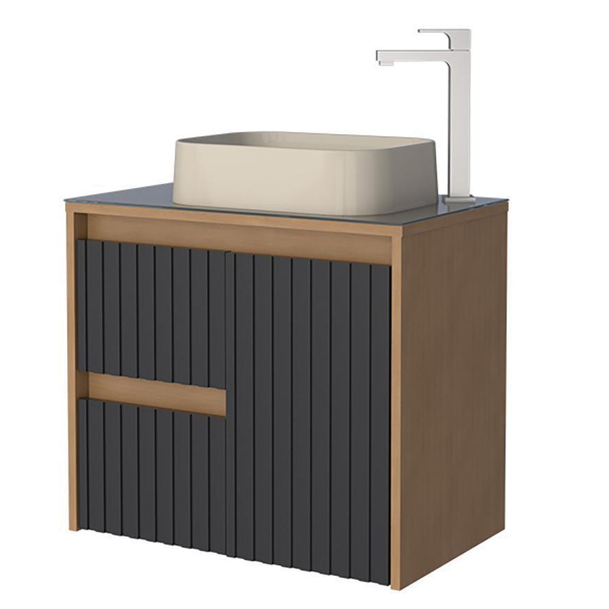 VEKKAHOME - Vanitorio Aéreo Kyoto Café 62x56x37 cm