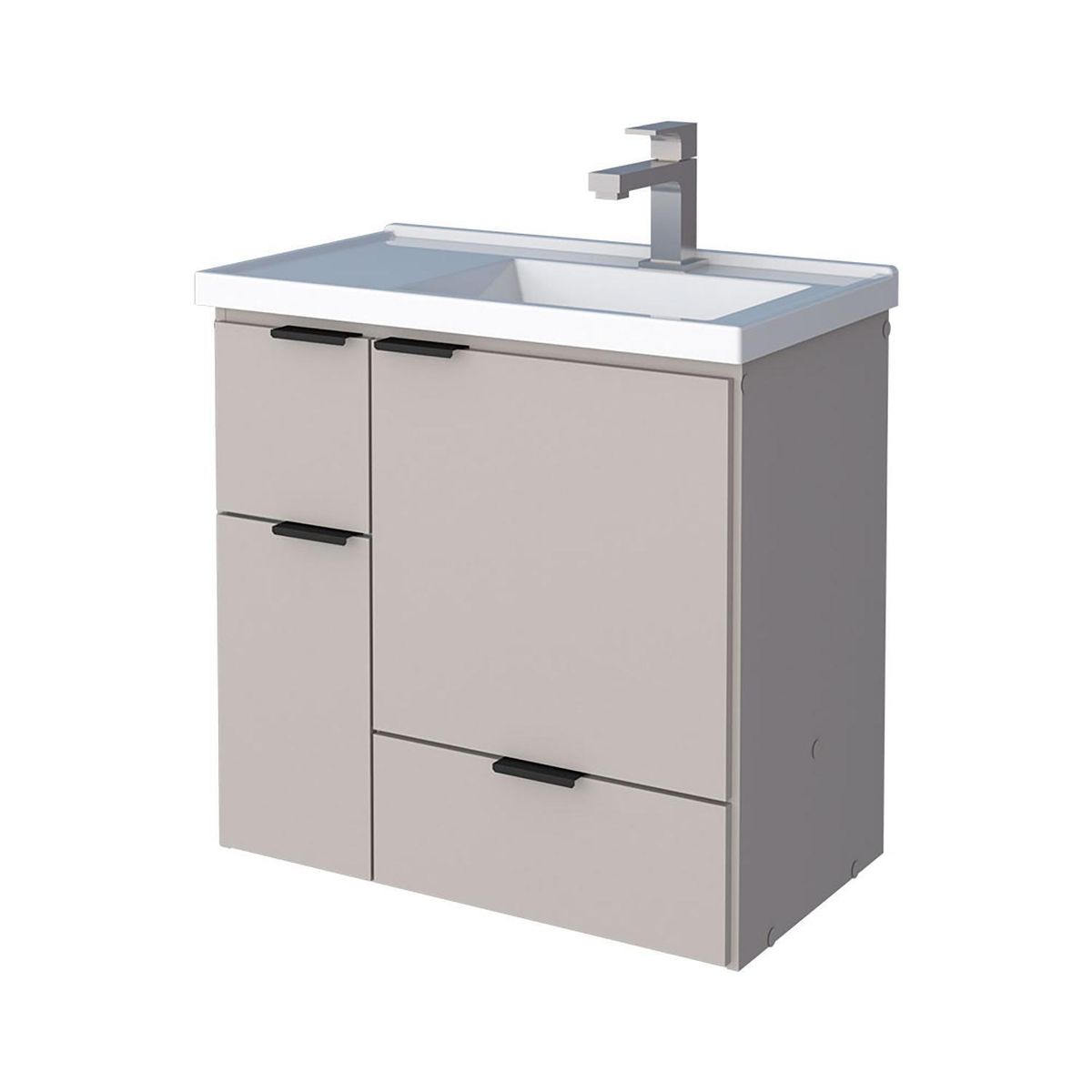 VEKKAHOME - Vanitorio Orquidea Beige 64x65x39 cm