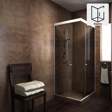 Shower Esquina Vidrio templado Incoloro 80x180cm