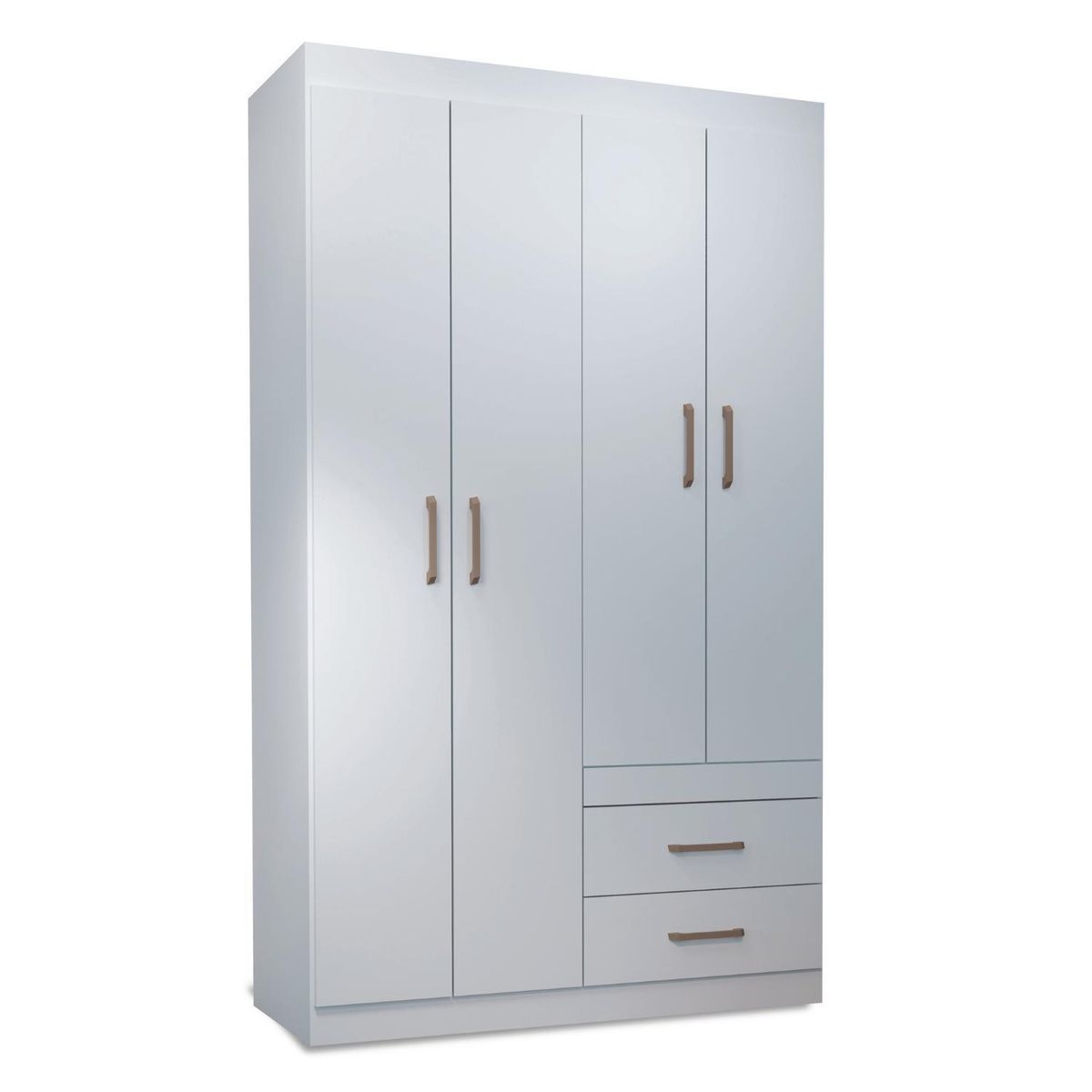 ONESSTA - Clóset 4 Puerta(s) 2 Cajón(es) 3 Repisa(s) 120x183x46.3 cm Blanco