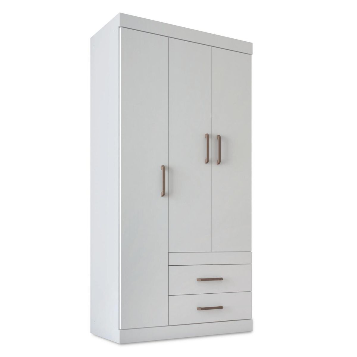 ONESSTA - Clóset 3 Puerta(s) 2 Cajón(es) 5 Repisa(s) 90.3x183x46.3 cm Blanco