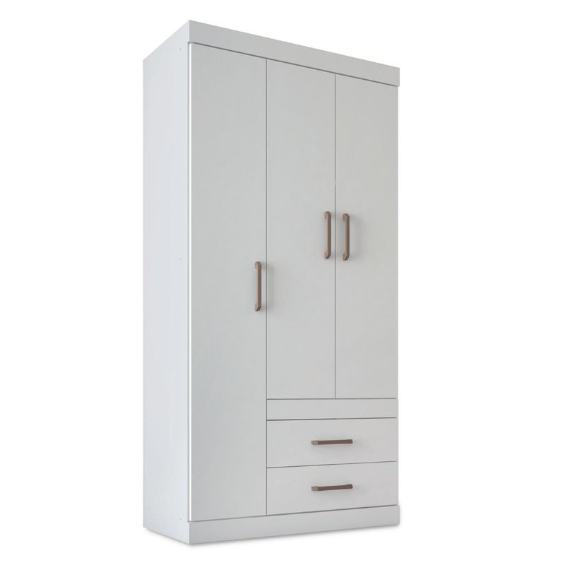ONESSTA - Clóset 3 Puerta(s) 2 Cajone(s) 5 Repisa(s) 90.3x183x46.3 cm Blanco
