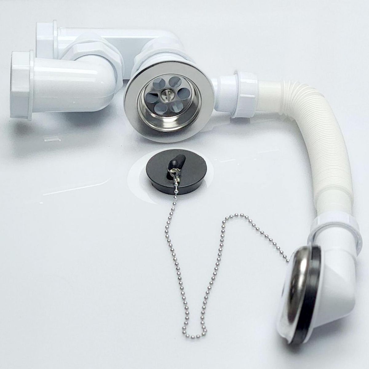 NORGLAS - Desagüe y rebalse para tina