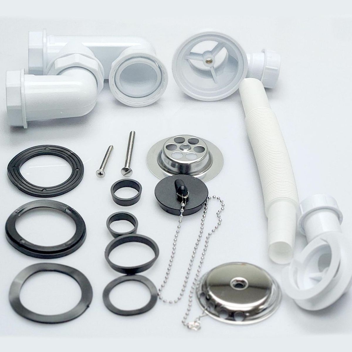 NORGLAS - Desagüe y rebalse para tina