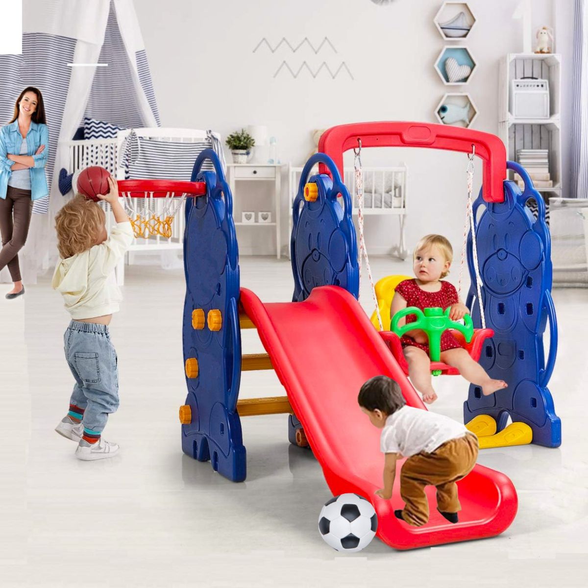 KIDSCOOL - Resbalín 135x110x150 cm Azul