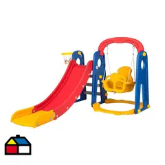 KIDSCOOL - Resbalín 106x120x175 cm Azul-rojo-amarillo