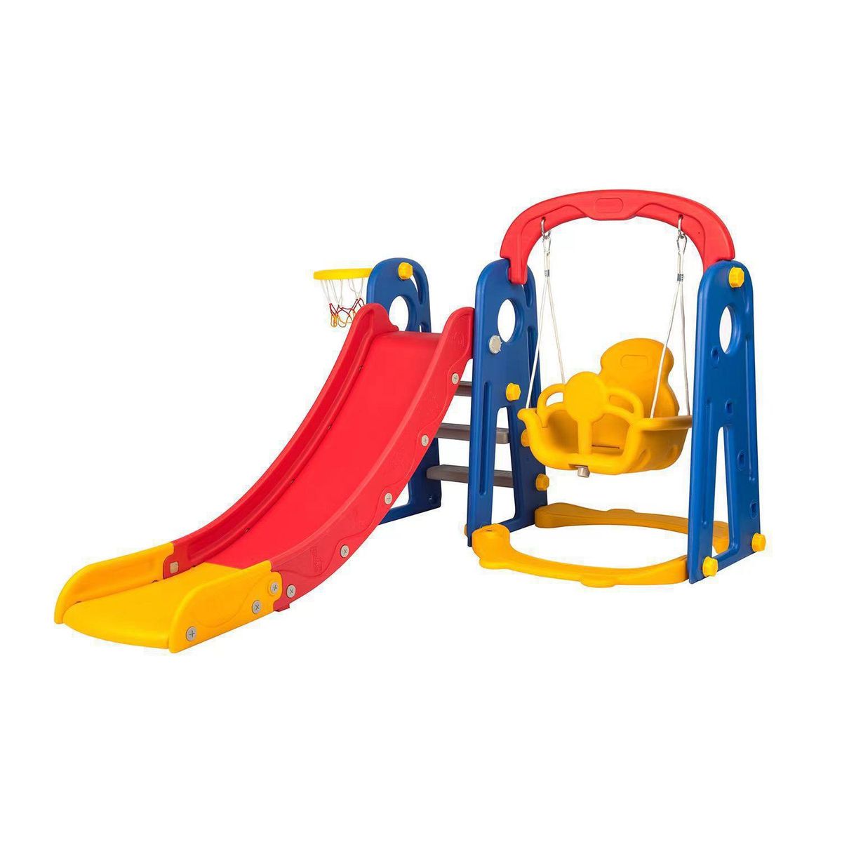 KIDSCOOL - Resbalín 106x120x175 cm Azul-rojo-amarillo