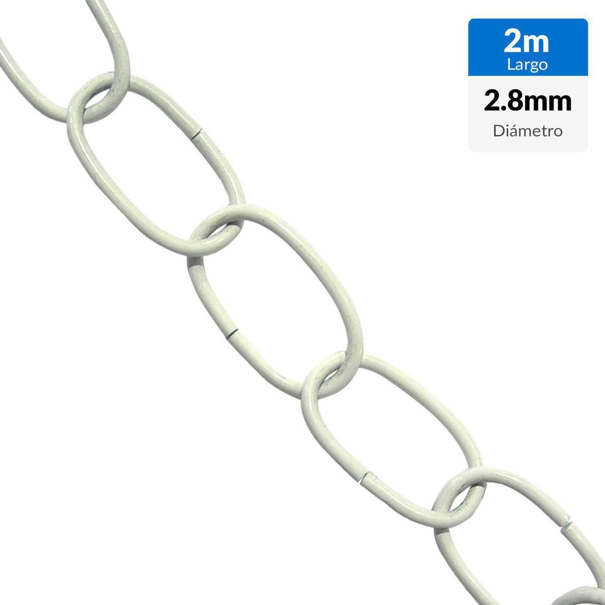 MAMUT - Cadena decorativa diámetro 2.8 x 16 blanca 2 metros