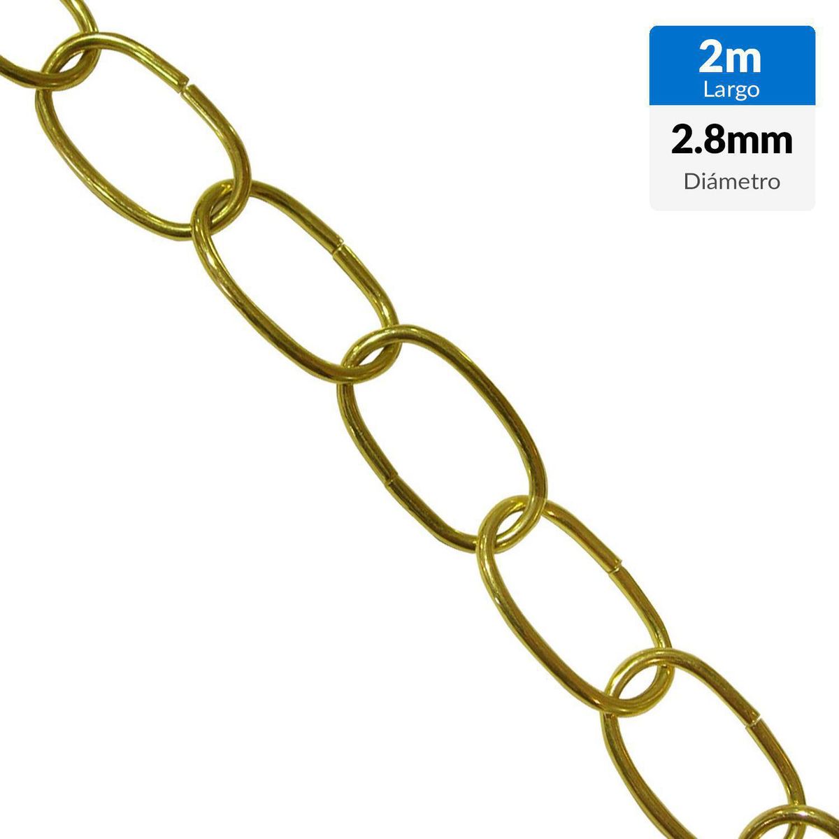 MAMUT - Cadena decorativa diámetro 2.8 x 16 bronceado 2 metros