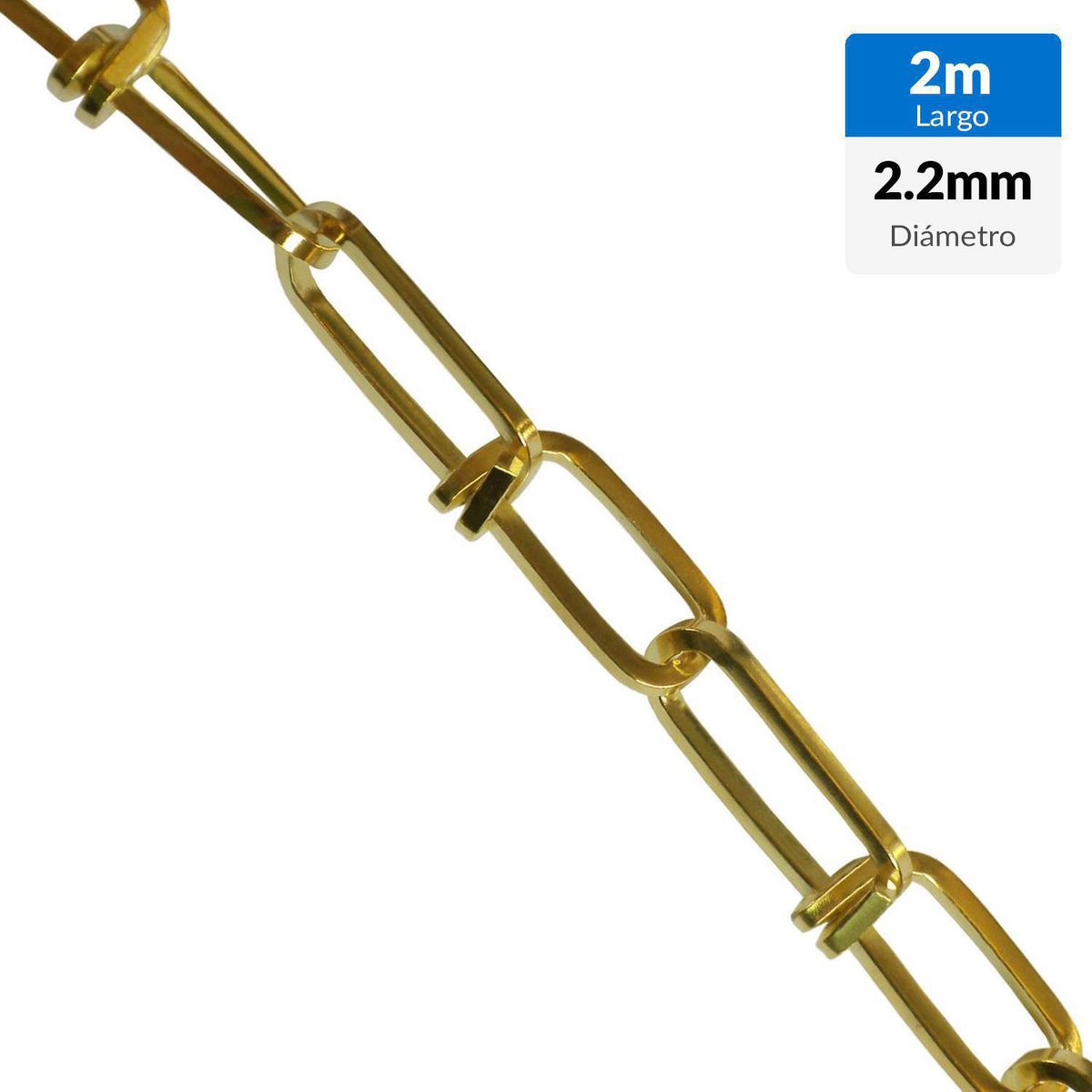 MAMUT - Cadena decorativa diámetro 2.2 x 25 bronce antiguo 2 metros