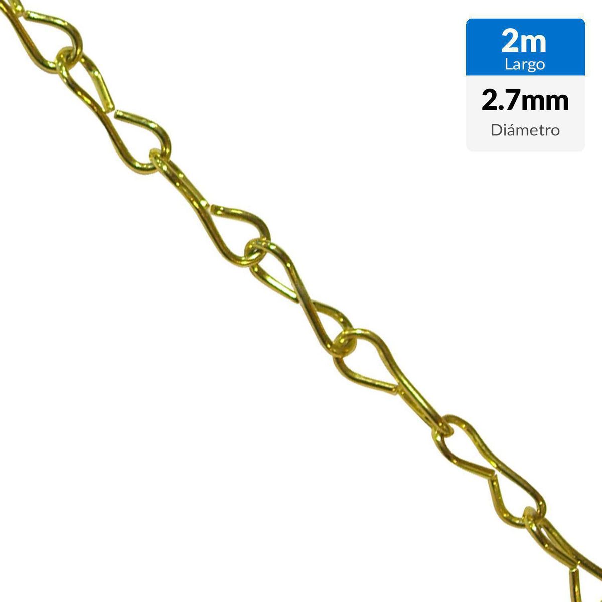 MAMUT - Cadena decorativa diámetro 2.7 x 26 bronceado 2 metros