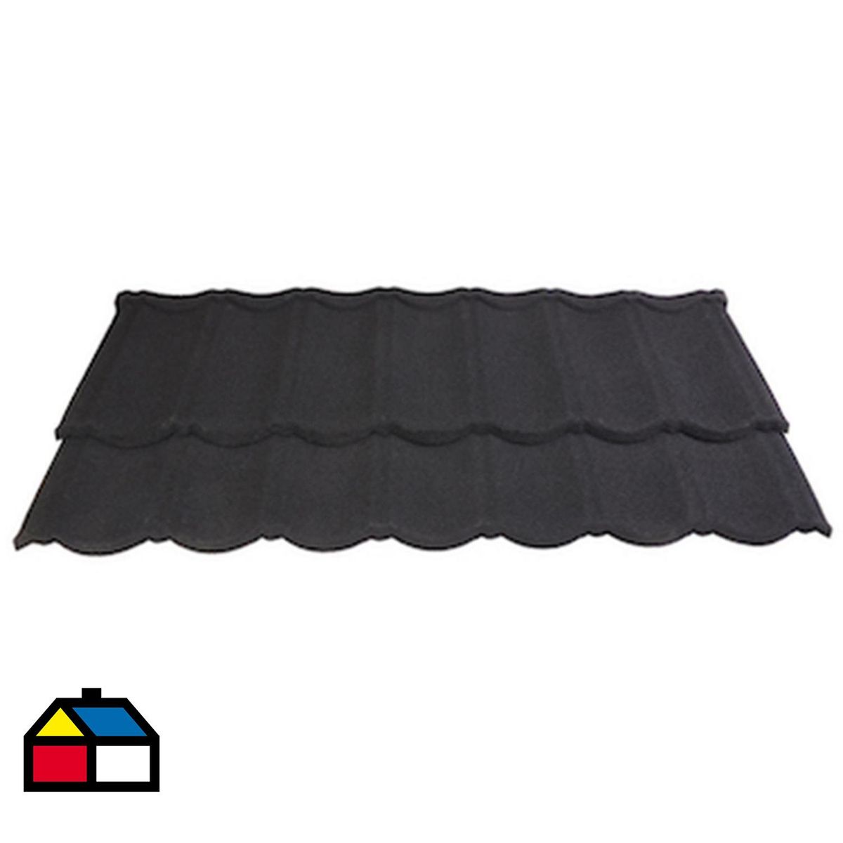 GRUPO CUBICO - Teja Gravillada Acero 42x134 cm 0.4 mm Negro