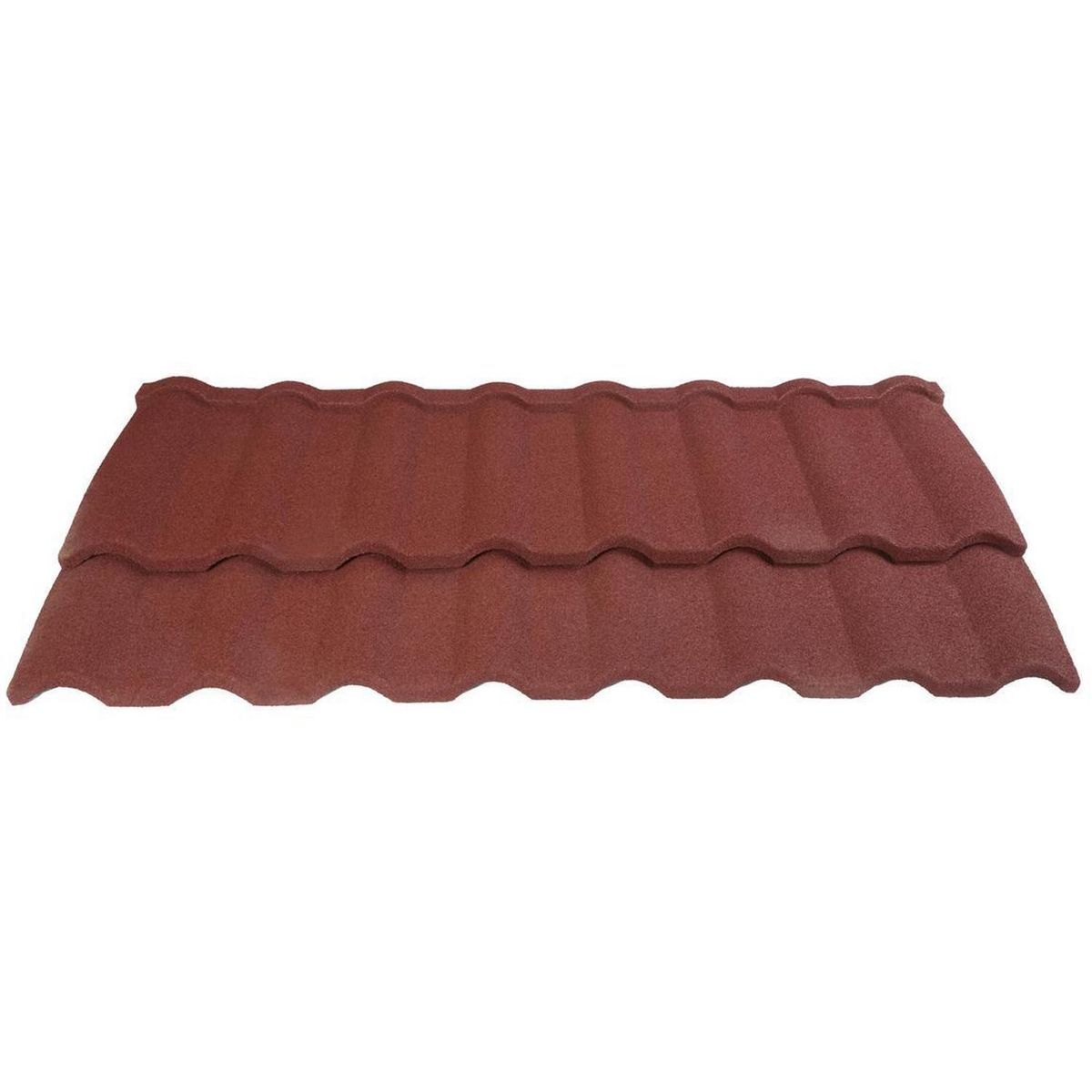 GRUPO CUBICO - Teja Gravillada Acero 42x134 cm 0.4 mm Terracota