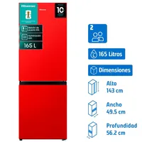 Refrigerador Bottom Freezer Frío Directo 165 Litros RB215NR
