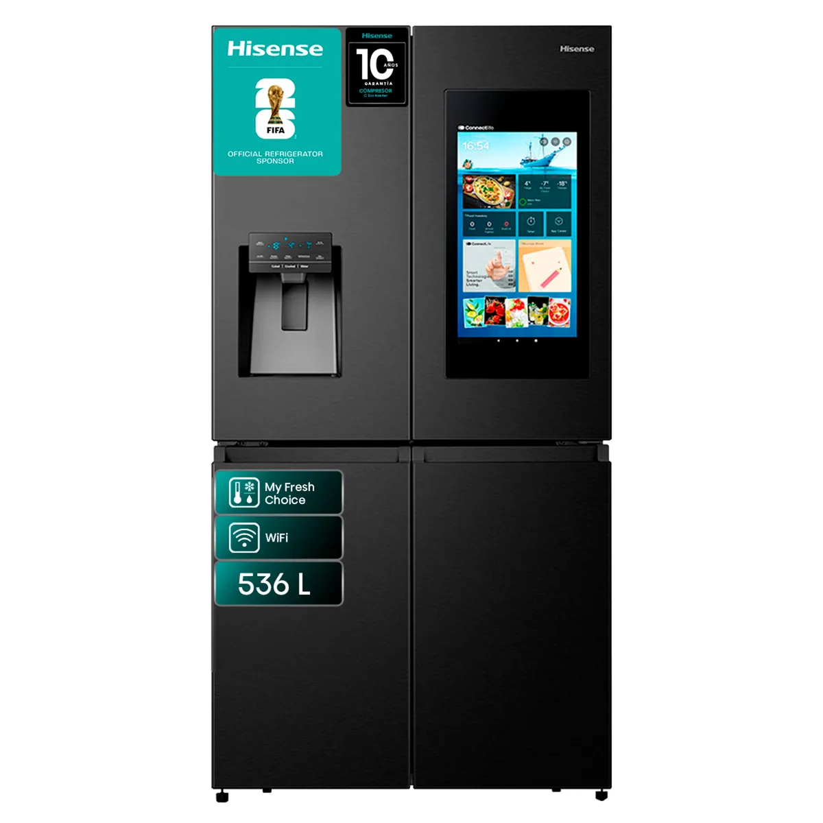 HISENSE - Refrigerador Multidoor No Frost 536 Litros Negro RQ697HB