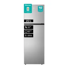 HISENSE - Refrigerador Top Freezer No Frost 246 Litros Inox RT320NV