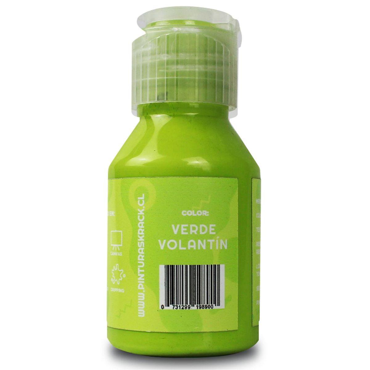 KRACK - Pintura Acrílica Verde Volantín 0.070 l