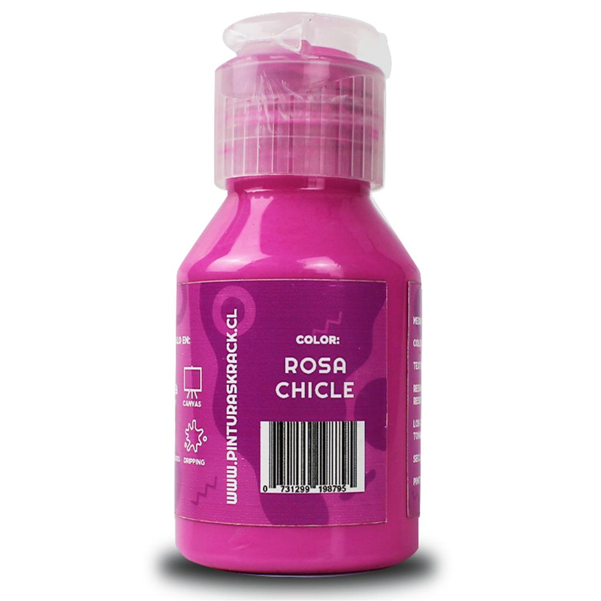 KRACK - Pintura Acrílica Rosado Chicle 0.070 l