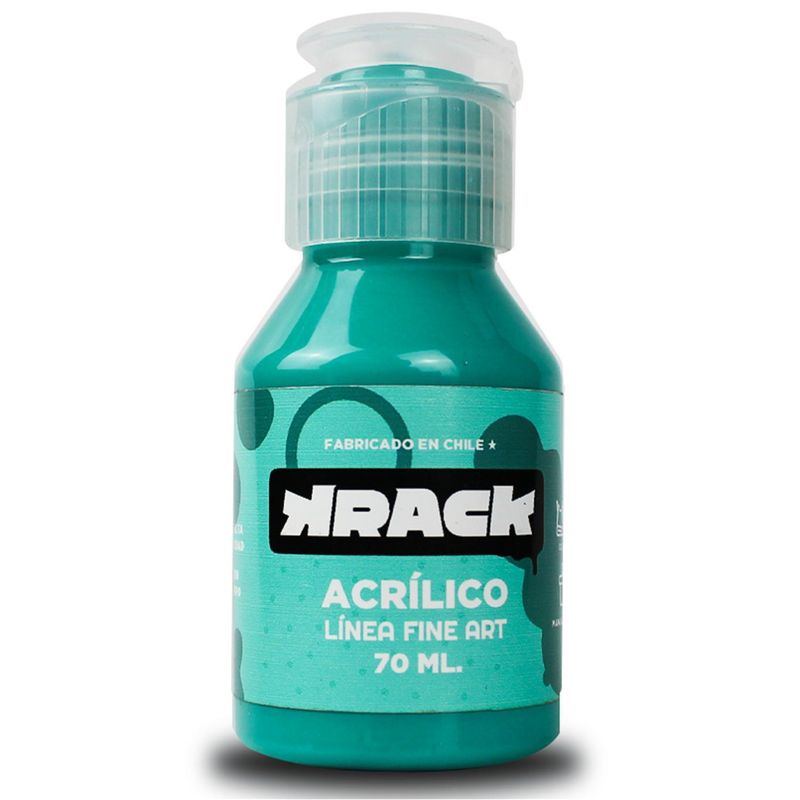 KRACK - Pintura Acrílica Verde Turquesa Maya 70 ml