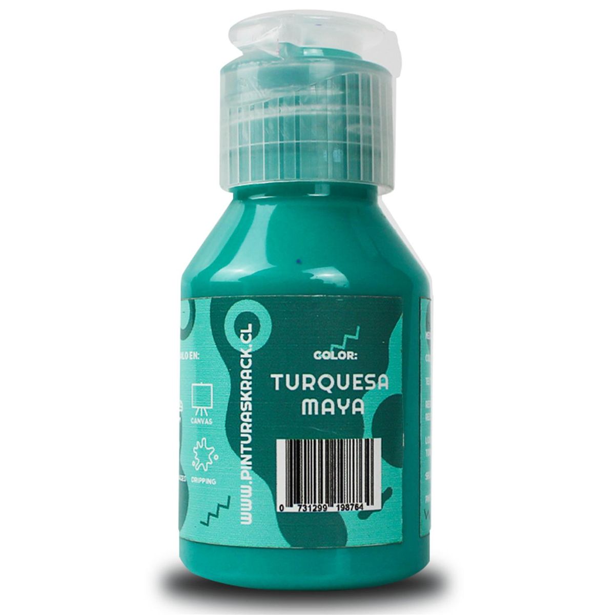 KRACK - Pintura Acrílica Verde Turquesa Maya 0.070 l