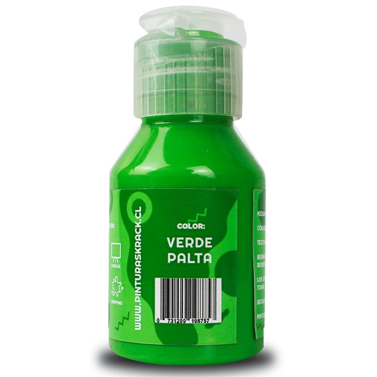 KRACK - Pintura Acrílica Verde Palta 0.070 l