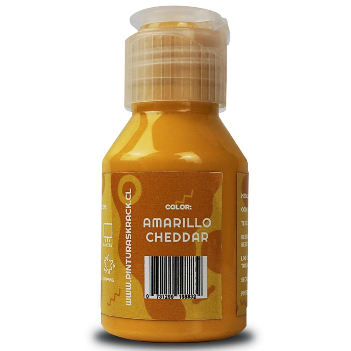 KRACK - Pintura Acrílica Amarillo Cheddar 0.070 l