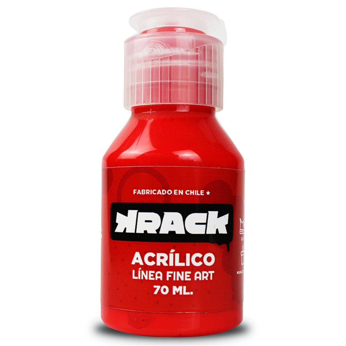 KRACK - Pintura Acrílica Rojo Muscaria 0.070 l
