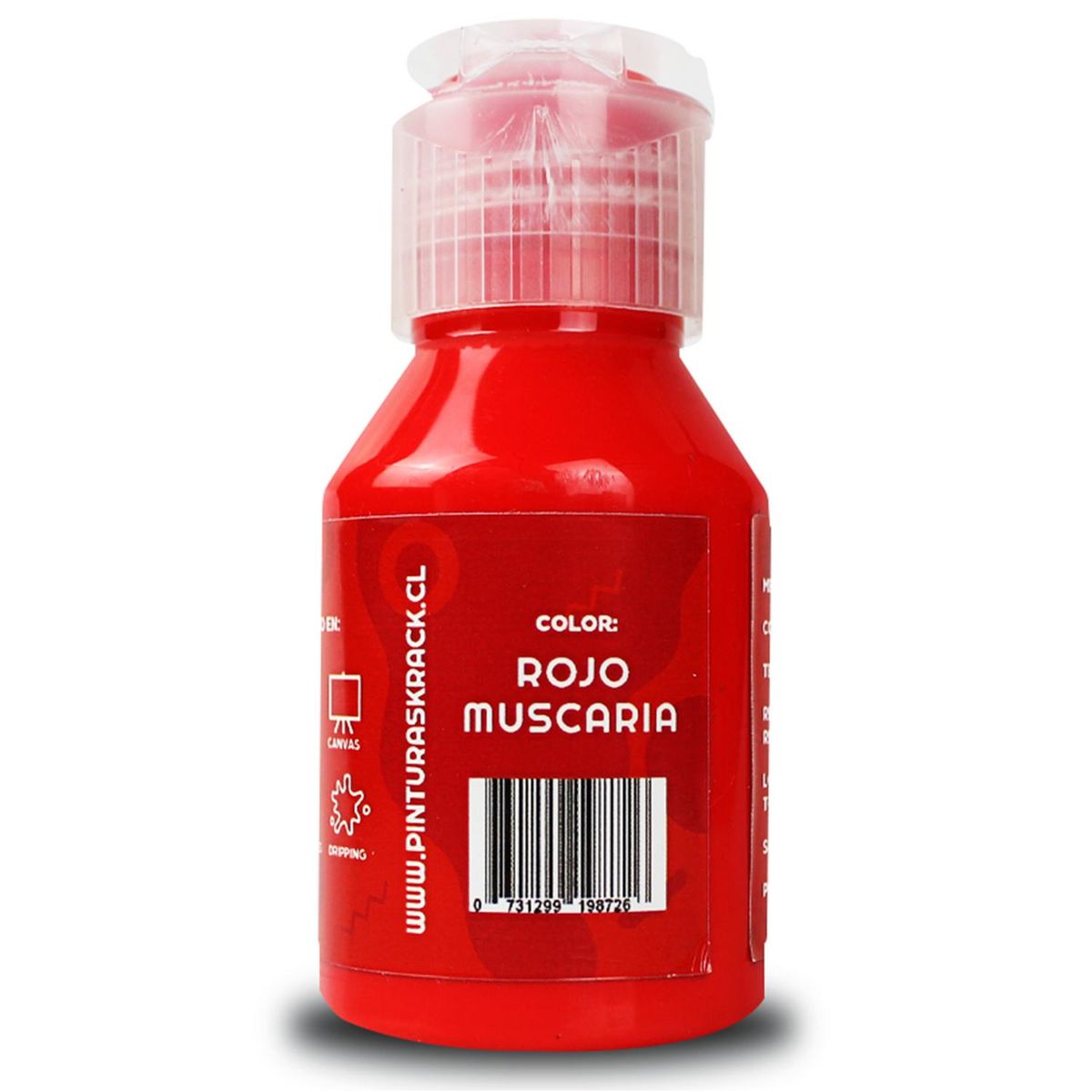 KRACK - Pintura Acrílica Rojo Muscaria 0.070 l