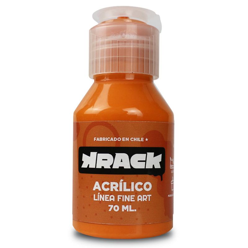 KRACK - Pintura acrílica naranja calabaza 70ml
